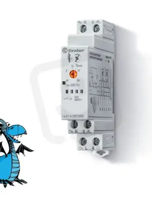 Nejlepší Cena Schodišťový automat, 1Z/16A, 230V AC, 4F, spíná N FINDER 14.01.8.230.0000
