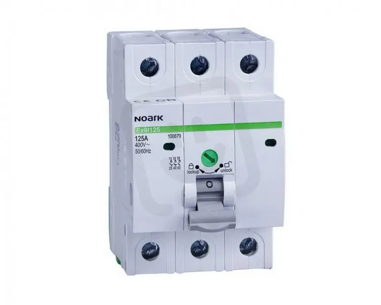 Originální Instalační vypínač NOARK 102308 EX9I125 šířka 3 moduly, 3pól, 16A