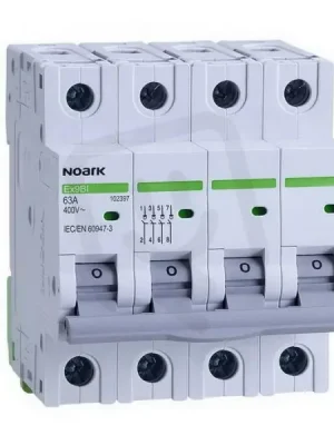 Instalační vypínač NOARK 102393 EX9BI šířka 4 moduly, 4pól, 16A Nakupujte Hned