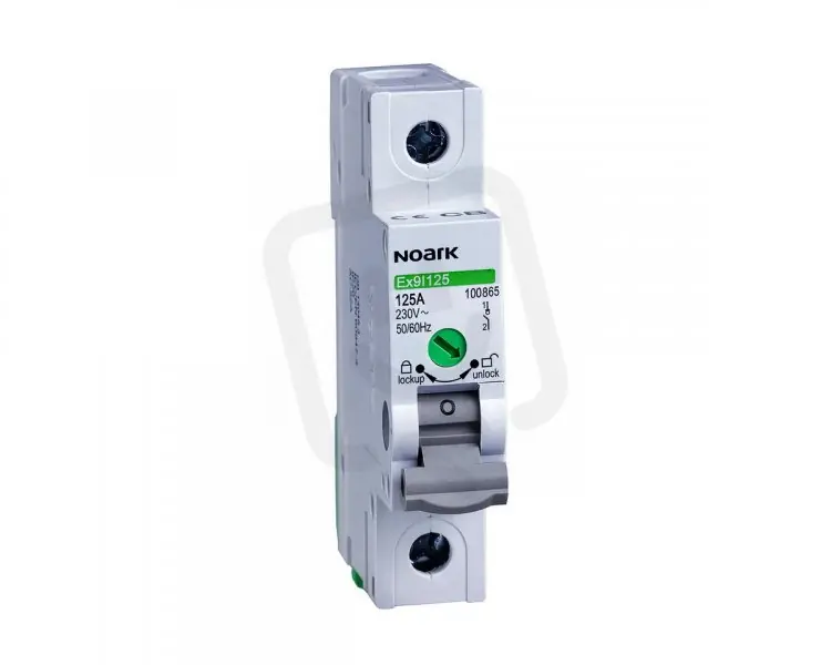 Instalační vypínač NOARK 100866 EX9I125 šířka 1 modul, 1pól, 100A Objednat Nyní