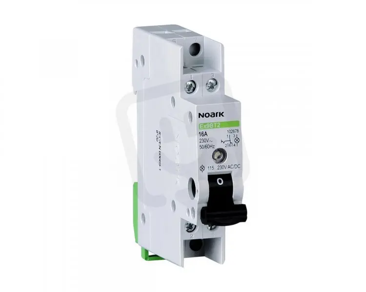 Přepínač NOARK 102676 EX9BT2 16 AX, 2 NC, kontakty, s LED 230 V AC/DC Akční Cena