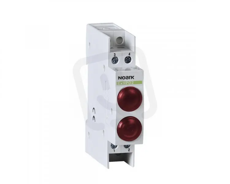 Světelné návěstí NOARK 102479 EX9PD2RR 6,3V AC/DC 1 červená LED a 1 červená LED Ihned K Objednání