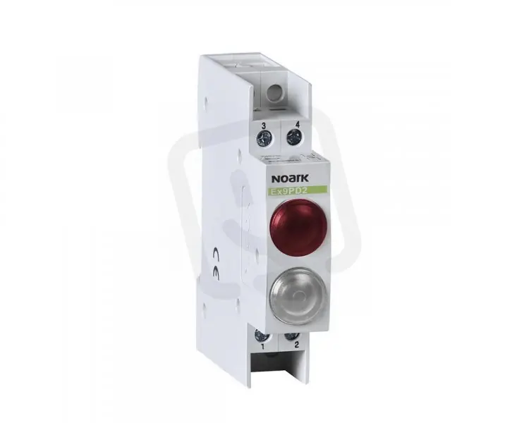 Světelné návěstí NOARK 102498 EX9PD2RW 230V AC/DC 1 červená LED a 1 bílá LED Originální