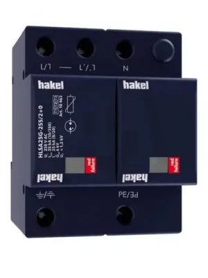 Svodič impulzních proudů a rázového přepětí HAKEL HLSA25G-255/2+0 SPD typ 1+2+3 Akce
