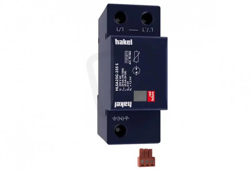 Svodič impulzních proudů a rázového přepětí HAKEL HLSA25G-255 S SPD typ 1+2+3 Expresní Doručení