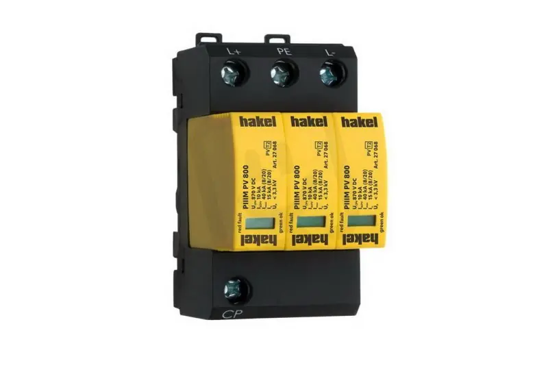 Svodič rázového přepětí PIIIM PV 800 Vseries SPD typ 2 PV HAKEL 27056 Pouze Dnes