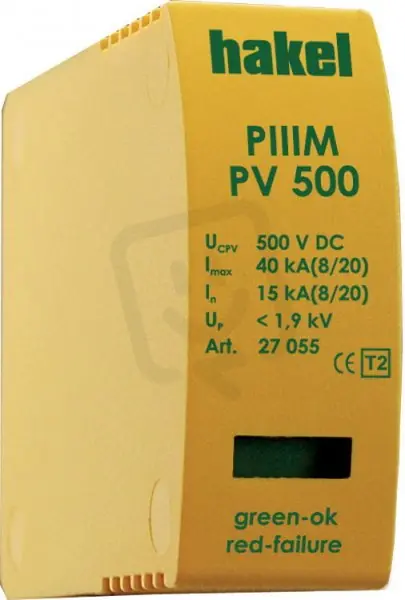 PIIIM PV 1000/M Vseries SPD typ 2 PV mod Ověřený
