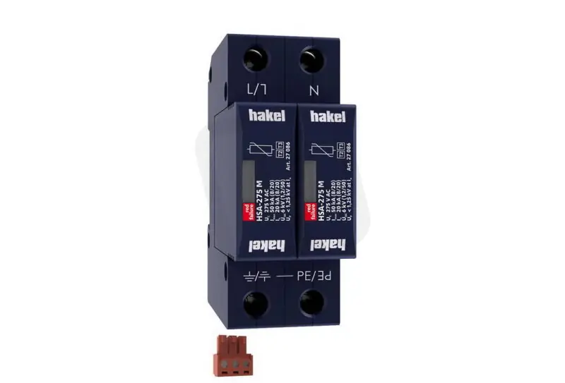 Sezónní Sleva Svodič rázového přepětí HSA-275/2+0 M S SPD typ 2+3 HAKEL 27092