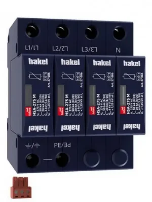 Svodič rázového přepětí HSA-275/4+0 M S SPD typ 2+3 HAKEL 27095 Omezená Nabídka