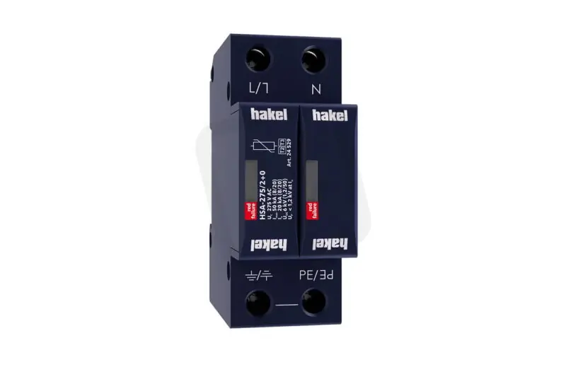 Svodič rázového přepětí HSA-275/2+0 SPD typ 2+3 HAKEL 24529 Ověřený
