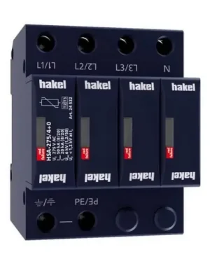 Sleva Svodič rázového přepětí HSA-275/4+0 SPD typ 2+3 HAKEL 24532