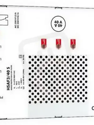 Dvoustupňový svodič přepětí HSAF3/40 S SPD typ 3 s VF filtrem HAKEL 30190 Sleva