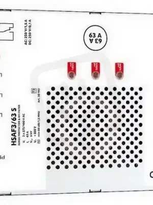Horká Nabídka Dvoustupňový svodič přepětí HSAF3/63 S SPD typ 3 s VF filtrem HAKEL 30192