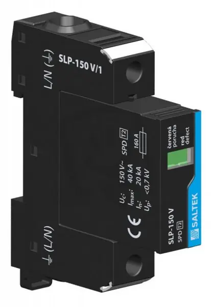 SLP-150 V/1 svodič přepětí TN/TT s napětím do 150V AC 40 kA (8/20) SALTEK A05185 Super Cena