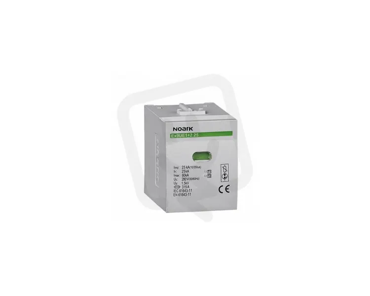 Autentický Svodič přepětí NOARK 105496 EX9UE 1+2 (B+C), 100 kA, NPE výměnný modul
