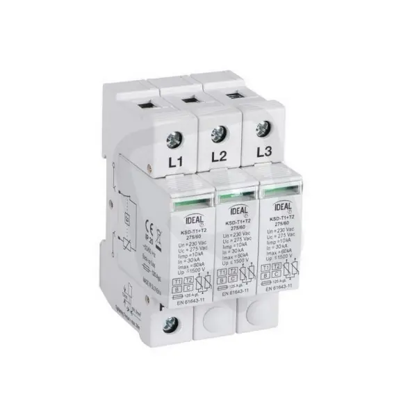 Jen Po Omezenou Doba Přepěťová ochrana KSD-T1+T2 275/180 3P 23921 Kanlux