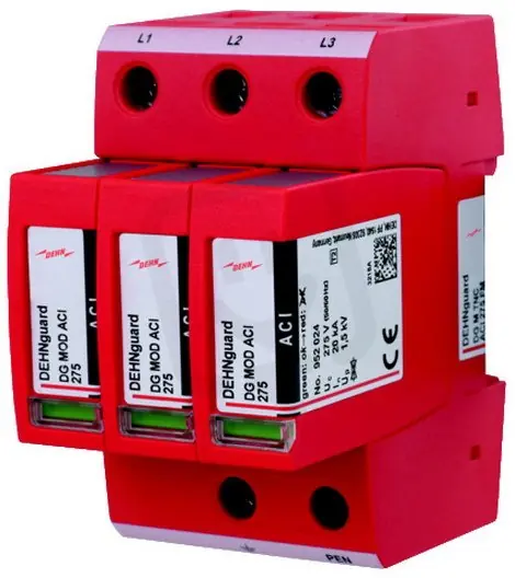 Omezená Nabídka Svodič přepětí DEHNguard M 3pól Uc 275V AC s modulem ACI technologie 952330