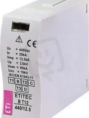 Vrácení Zdarma ETI Modul svodiče přepětí MOD.ETITEC B T12 440/12,5,25kA, 60kA, 12,5kA, 440V AC