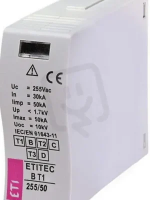 Originální ETI Modul svodiče přepětí MOD.ETITEC B T12 255/50,25kA, 60kA, 12,5kA, 255V AC