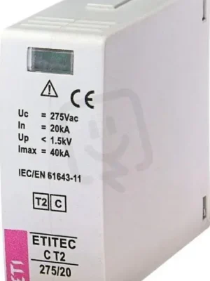 Oblíbený Modul svodiče přepětí MODUL ETITEC C T2 275/20,20kA, 40kA, 275V AC ETI 002440414