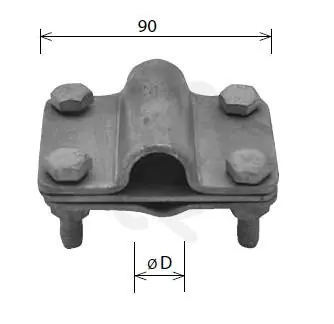 Koupit Online Svorka k jímací tyči SJ 01 4 x M8 (pro JP pr. 18) Kovoblesk 30557