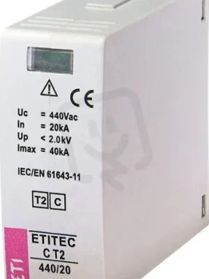 Modul svodiče přepětí MODUL ETITEC C T2 440/20,20kA, 40kA, 440V AC ETI 002440415 Top Prodej