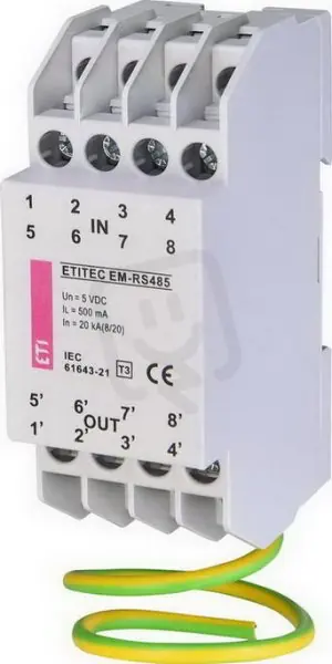 Zlevněný Svodič přepětí ETITEC EM-RS485 ETI 002441713
