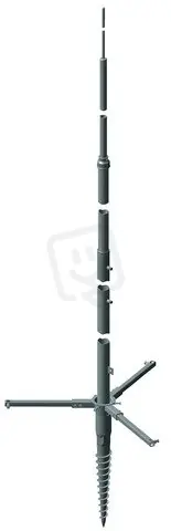 Must-Have Teleskopický stožárový jímač NV 6000mm FeZn - AL se šroubovací základnou -SET-