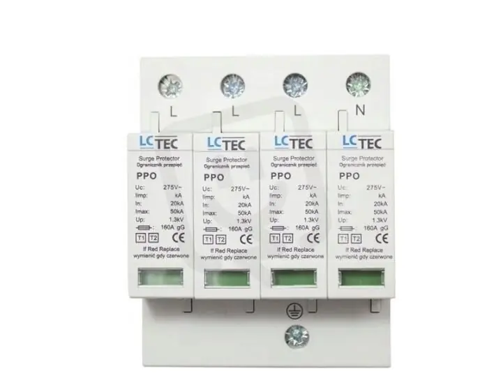 Přímo Od Výrobce Svodič přepětí PPO12,5 třída T1+T2 4P 12,5kA (B+C) LC TEC 108066