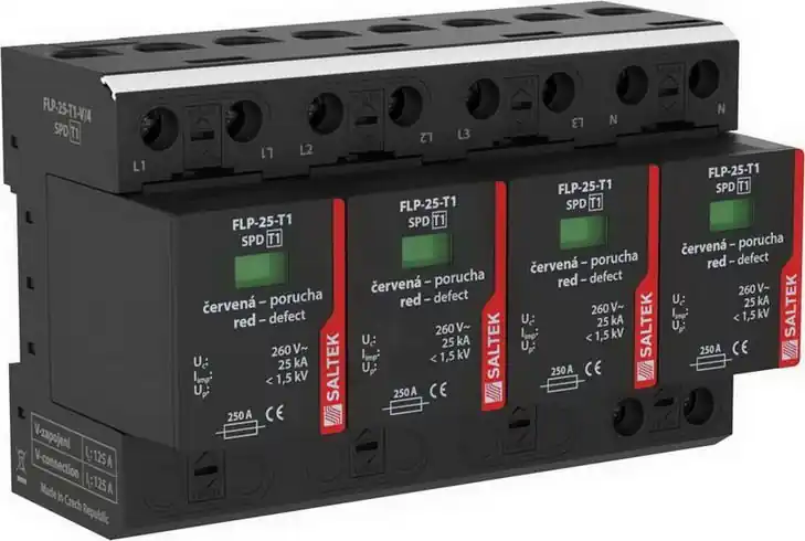FLP-25-T1-V/4 Svodič bleskových proudů TN-S 100 kA (10/350) SALTEK A05302 Must-Have