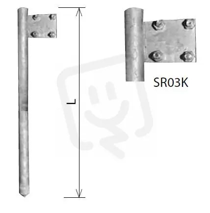 Časově Omezené Zemnící tyč ZTP 2 + SR 03 K (plná pr. 25 mm) Kovoblesk 21463