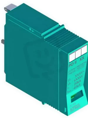 Přepěťová ochrana PO II 0 280V/40kA, C+D - náhradní modul tyrkysový Objednat Nyní