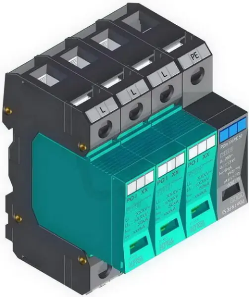 Super Cena Přepěťová ochrana PO I 3+1m EWS 280V/12,5kA, modulární, vyměnitelná, B+C+D