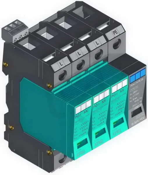 Nejprodávanější Přepěťová ochrana PO I 3+1m R EWS 280V/12,5kA, modulární, vyměnitelná, B+C+D