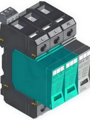 Rychlé Dodání Přepěťová ochrana PO II 2+1 R 280V/40kA, modulární, vyměnitelná, C+D