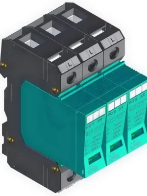 Přepěťová ochrana PO II 3 550V/40kA, modulární, vyměnitelná, C+D Sleva