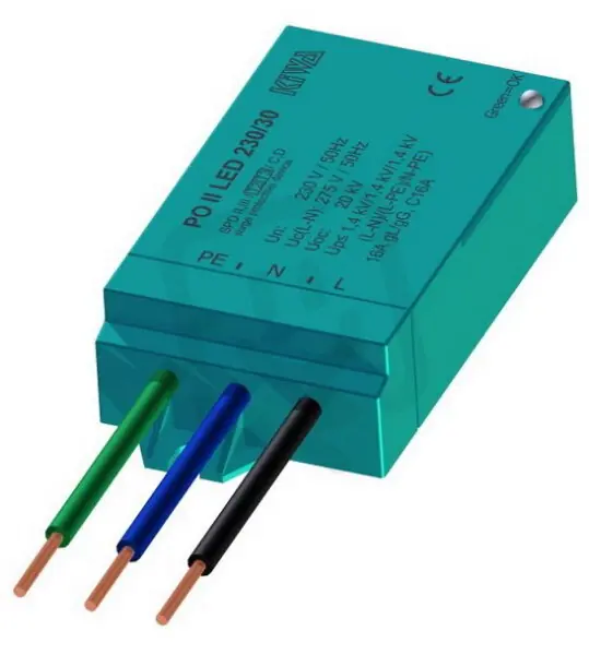 Výprodej PO II LED 230V/30kA PO II pro LED typ C+