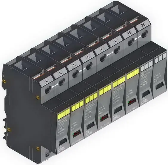 Přepěťová ochrana POm I 3+1 LCF 100/30kA 280V/30kA, modulární, monoblok, B+C+D Ihned K Objednání