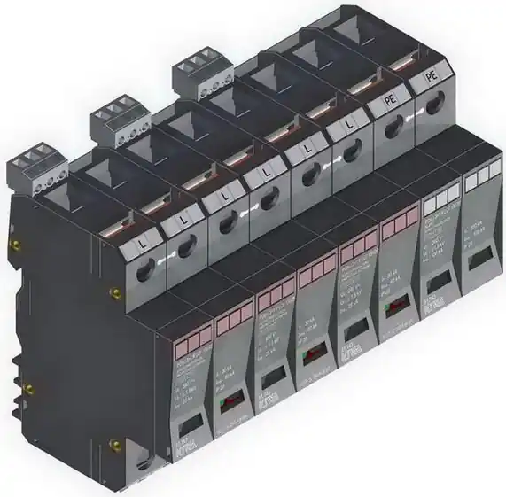 Přepěťová ochrana POm I 3+1 R LCF 100/25kA 280V/25kA, modulární, monoblok, B+C+D Autentický