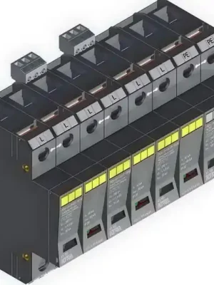 Akční Nabídka Přepěťová ochrana POm I 3+1 R LCF 100/30kA 280V/30kA, modulární, monoblok, B+C+D