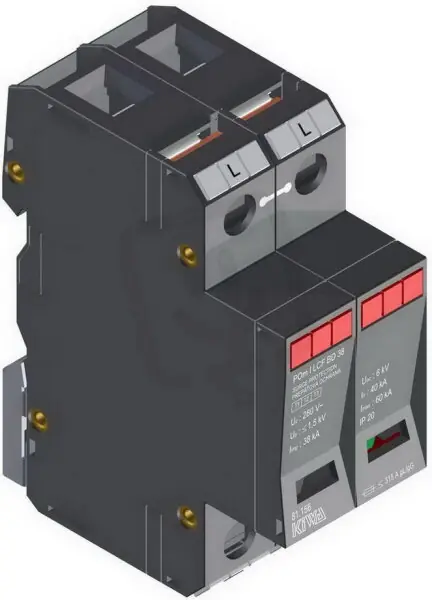 Oblíbený Přepěťová ochrana POm I LCF BD 38kA 280V/38kA, modulární, monoblok, B+C+D