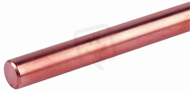 Jímací tyč D 10mm L 1000mm Cu na obou stranách sražené hrany DEHN 101007 Výhodná Nabídka
