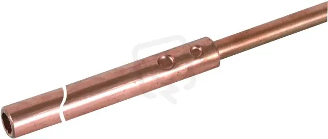 Trubková jímací tyč D 16/10mm L 1500mm Cu zúžená na 10mm DEHN 103417 Nejprodávanější
