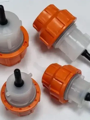 Nakupujte Hned Koncovka optické chráničky DN40 s ventilkem PP OR/TT TRANSFIT oranžová PLAS-FIT