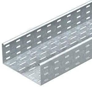 Zlevněný OBO SKS 810 FS Kabelový žlab SKS děrovaný se spojkami 85x100x3000 Ocel pás.zink