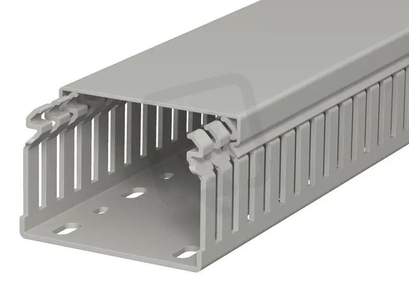 OBO LKV 50075 Propojovací kanál LKV 50x75x2000 kamenná šeď Polyvinylchlorid PVC Zlevněný