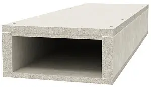 Bezpečná Platba OBO BSK 091026 Protipožární kanál I90/E30 105x260 šedá Odlehčený beton