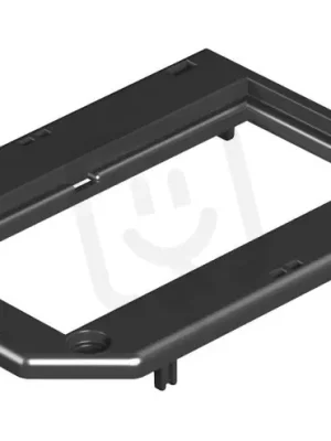 OBO GB23 P4 Krycí deska 2 násobný Modul 45 104x76mm grafitově černá Polyamid PA Zlevněný