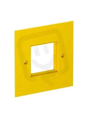 OBO VH-P4 Krycí deska, 1 násobný Modul 45, 95x95mm, řepkově žlutá Polyamid, PA Omezená Nabídka