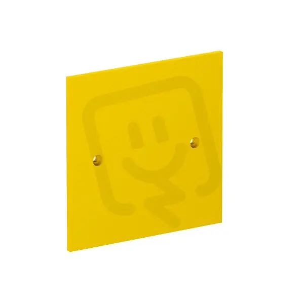 OBO VH-P1 Krycí deska, slepé, 95x95mm, řepkově žlutá Polyamid, PA Must-Have